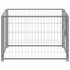 vidaXL Dog Kennel Silver 39.4"x39.4"x27.6" Steel