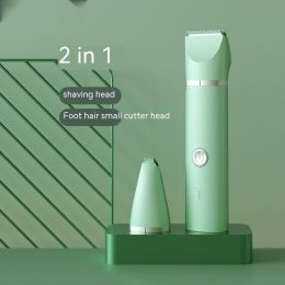 Pet Shaver Cat Hair Removal (Option: Two In One Mint Green-USB)