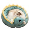 Cartoon Animals Shape Cute  Duck Cat Bed With Summer Mat Round Cat House Kennel Cushion Four Seasons Universal