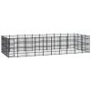 vidaXL Outdoor Dog Kennel Steel 396.8 ftÂ²
