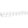 vidaXL Dog Kennel Silver 172.2 ftÂ² Steel