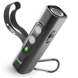 High Power Portable Ultrasonic Dog Repellent Device (Color: Black)