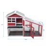 Large Rabbit Hutch with Sunshine Collection Board Wooden Rabbit Cage with Ventilation Door and Removable Tray XH