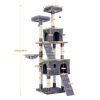69" Cat Tree Large Cat Tower Multi-Level Cat Scratching Post Tower