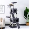 69" Cat Tree Large Cat Tower Multi-Level Cat Scratching Post Tower