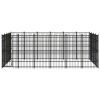 vidaXL Outdoor Dog Kennel Steel 238.1 ftÂ²
