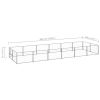 vidaXL Dog Kennel Silver 129.2 ftÂ² Steel