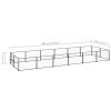 vidaXL Dog Kennel Black 129.2 ftÂ² Steel