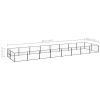 vidaXL Dog Kennel Black 172.2 ftÂ² Steel