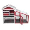 Large Rabbit Hutch with Sunshine Collection Board Wooden Rabbit Cage with Ventilation Door and Removable Tray XH