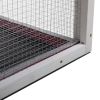 Large Rabbit Hutch with Sunshine Collection Board Wooden Rabbit Cage with Ventilation Door and Removable Tray XH