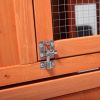 Large Wooden Rabbit Hutch Indoor and Outdoor Bunny Cage with a Removable Tray and a Waterproof Roof