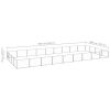 vidaXL Dog Kennel Silver 387.5 ftÂ² Steel