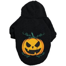 Halloween Pumpkin Dog Pattern Sweater Clothes (Option: Pumpkin Black-9XL)